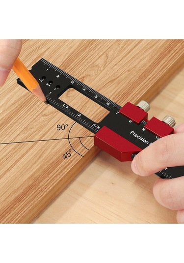 Suntek Ahşap İşleme Cep Cetveli Inç Ve Metrik Profesyonel 30-santim