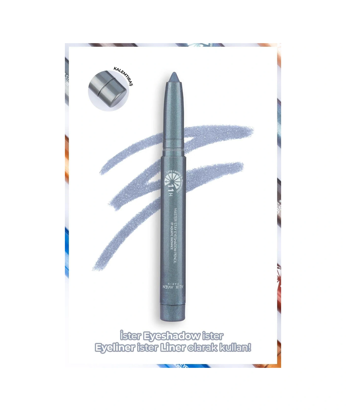 Alix Avien Gözenek Karşıtı Parlak Cilt Görünümü Sağlayan Dolgun Dudak Etkili Işıltılı Suya Dayanıklı Makyaj Set