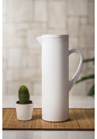 Arkilik Barok 1,5 Lt Beyaz Sürahi Buzdolabı Kapak Rafına Sığar