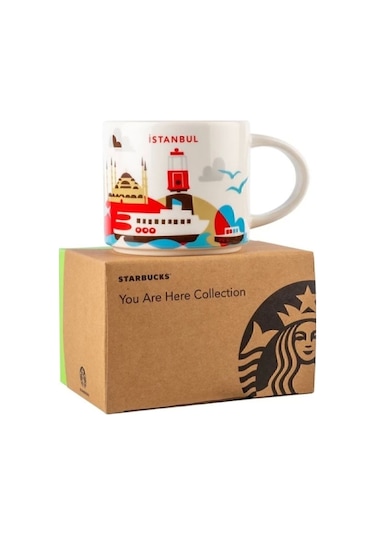 Starbucks Şehir Temalı Kupa Serisi - Istanbul 414ml Beyaz