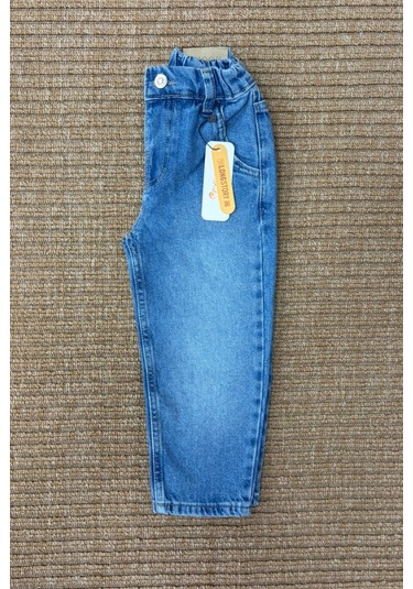 Çocuk Rahat Kesim Denim Pantolon Mavi