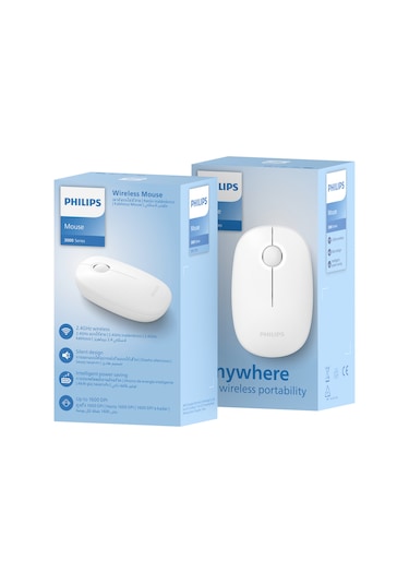 Philips SPK7378 Kablosuz 1600DPI 3 Tuşlu Optik Sessiz Mouse