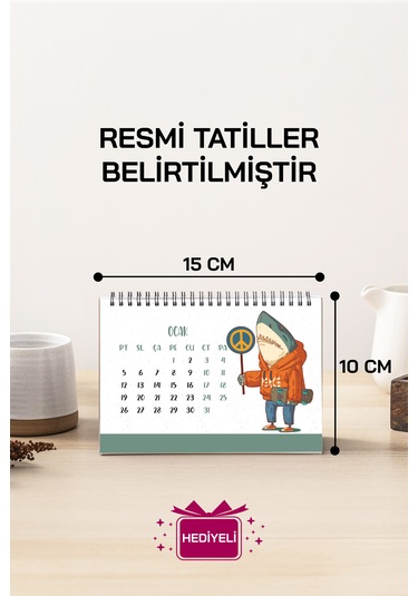 Hayvan Tasarım 2026 Masa Takvimi Pytktkv025