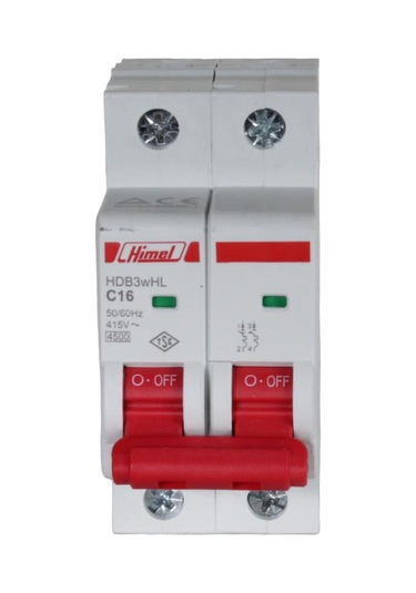 Himel 2x16A 4.5kA C Eğrisi Otomatik Sigorta
