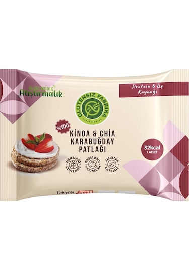 Karabuğday Patlağı Kinoa & Chia 24 Gram X 10 Paket