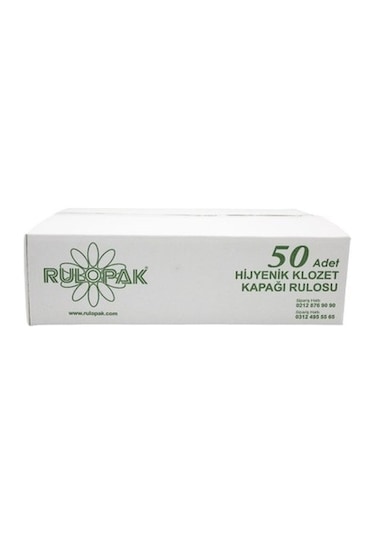 Rulopak Sensörlü Hijyenik Klozet Kapağı Rulosu 50 Rulo