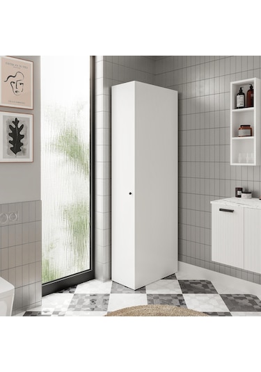 Savana M Çok Amaçlı Banyo Kiler Dolabı Beyaz