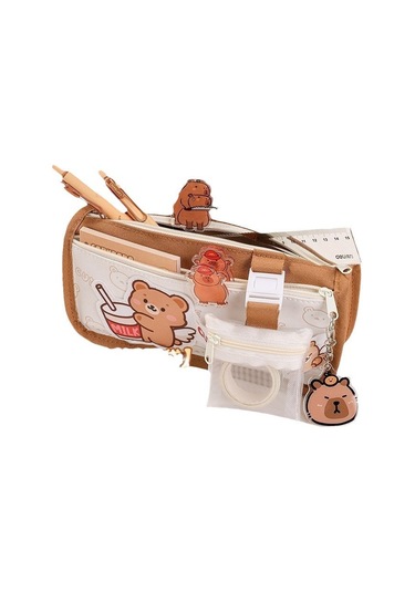 Aurora Mor Tavşan Büyük Kapasiteli Kalemçantasıöğrenci Sevimli Kır Tasiye Çantası Mor