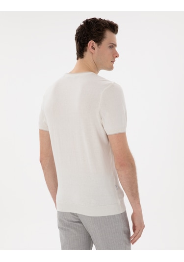 Pierre Cardin Erkek Ekru Kazak /triko 50307401-vr019 Ekru