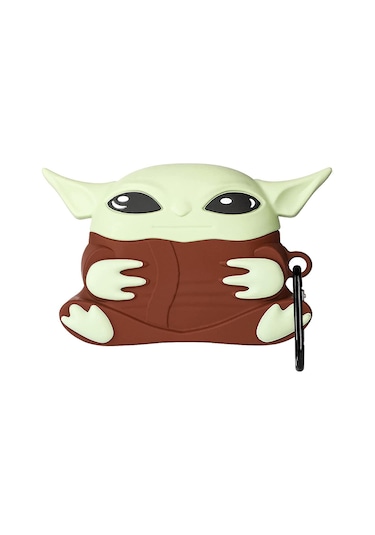 Microsonic Aipods Uyumlu 4.nesil / Anc Kılıf Cartoon Figürlü Silikon Crtn-fgr-bby-yda Kahverengi - Siyah