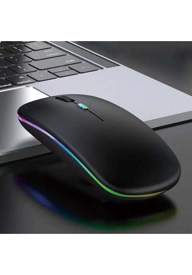 Geeroyoo Çift Modlu Kablosuz Şarjlı Sessiz Bluetooth Fare - Oyun Ve Ofis İçin Hafif Ve Dayanıklı Diğer