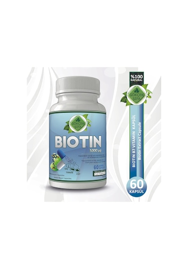 Gökçek Şifa Biotin B7 Vitamin 60 Kapsül