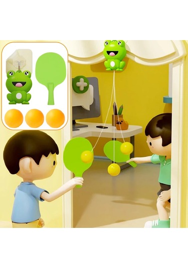 Asılı Kurbağa Masa Tenisi Eğitmeni Ev Çocuk Ebeveyn-çocuk Algısı Çok Renkli