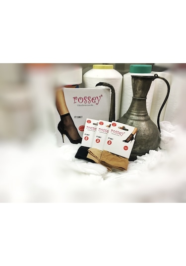 Rossey Parlak Fit(15D) Soket Çorap (12 Çift)