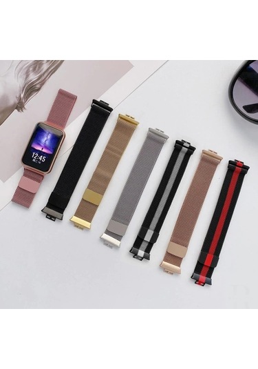 Huawei Watch Fit 2 Uyumlu Metal Mıknatıslı Kordon