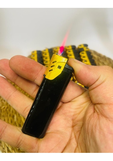 Siyah Plastik Pürmüzlü Çakmak //7cm X 5 Adet