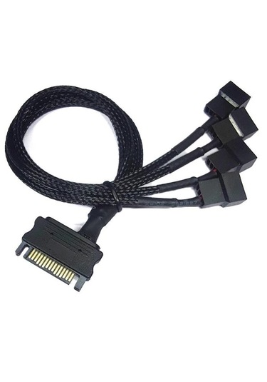 Sata Fan Power Kablosu 4 Port Y Pin Pwm Çoklayıcı Fan Kablosu