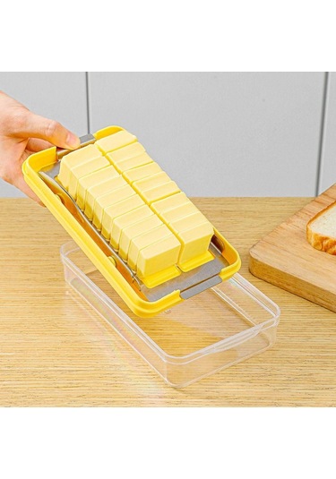 Kapaklı Tereyağı Kesici Saklama Kutusu Kapaklı Peynir Pişirme Saklama Kullanışlı Tereyağı Kabı Diğer