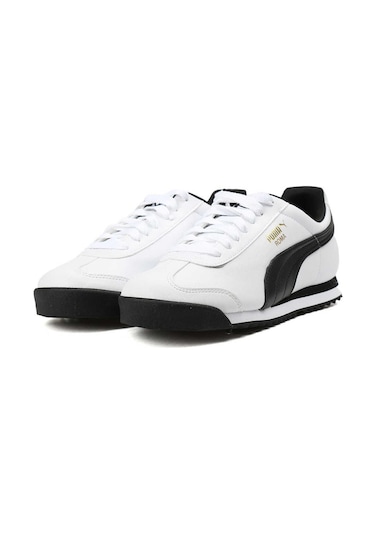 Puma Roma Basic White-black Unisex Beyaz Sneaker 35357204 Beyaz