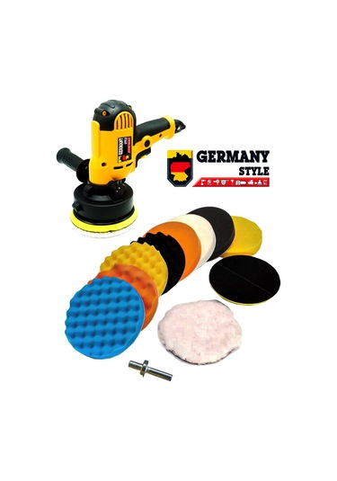 Germany Style 1073 125mm Devir Ayarlı Profesyonel Polisaj Makine