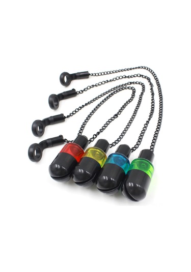 Shineyee Gece Balıkçılığı Işık Olmadan Flüoresan Çubuklu Plastik Ve Metal Zayıf Işıkta Kullanım Kolay Bağlanabilir Balık Alarmı Sallayıcı Sarı