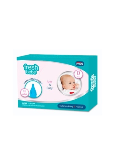 Fresh Bebe Nazal Burun Aspiratörü Yedek Ucu 12'li (Otribebe Uyumlu)