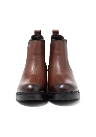 Bot Kadın Sr-52683-1 John May Taba Gri - Kırmızı