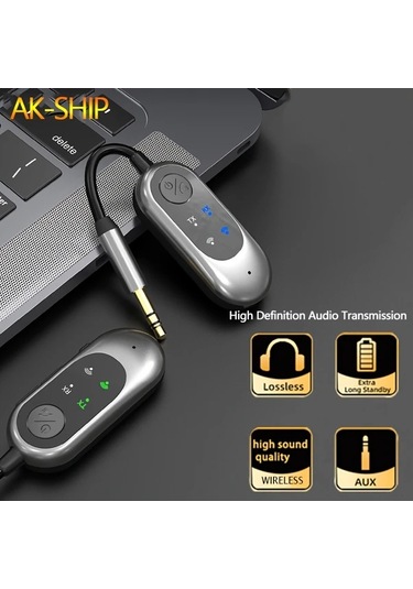 Xuweiwei W10 Ak Shıp Kablosuz 5 1 Adaptor 3 5mm Alici Tv Projektor Bilgisayar Kulaklik Telefon Araba Icin 2si 1 Arada Verici