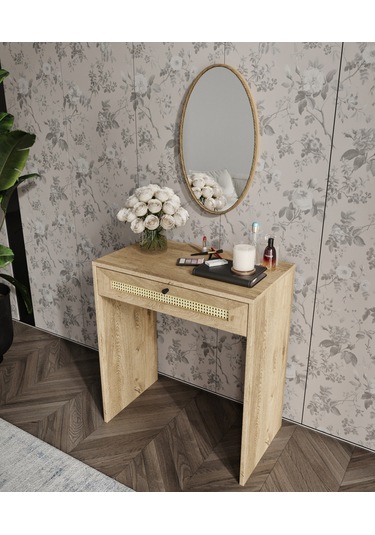 Alina Aynalı Lefkas Makyaj Masası