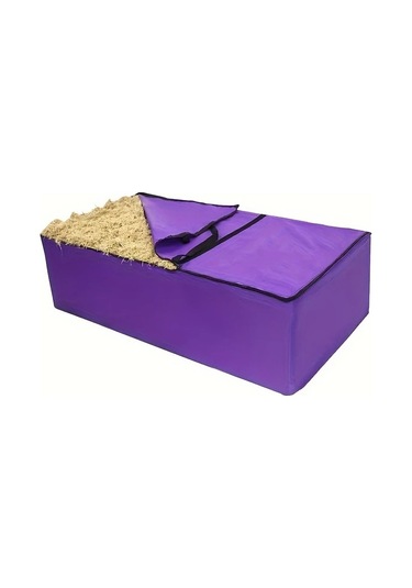 Elmpaly 1 Adet Büyük Kapasiteli Çuval Yemlik Ot Besleyici Koyun Keçi İnek Sığır 45 23 14 İnch Mor