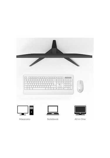 Lecoo KW202 Kablosuz Türkçe Q Klavye & Mouse Set