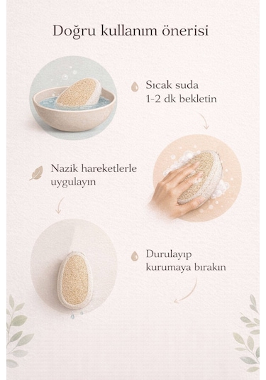 Kabak Lifli Oval Lastikli Yüz Ve Vücut Kesesi