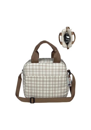 Stylo Bye Bye Lunch Omuz Askılı Beslenme Çantası Ve Termos Yemek Taşıma Çantası Bej Bej