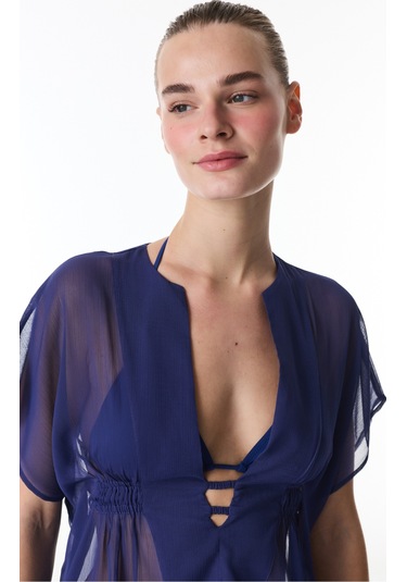 Penti Lacivert Basic Kaftan Nv57