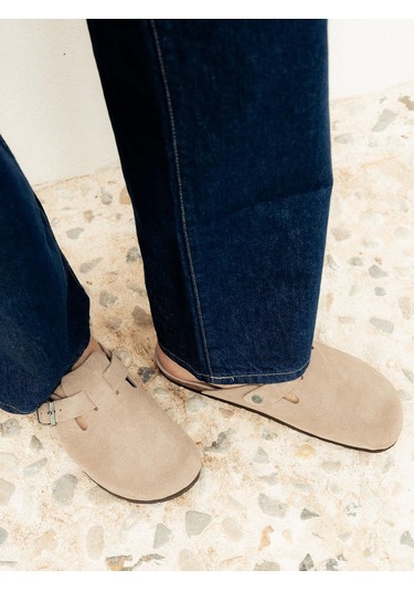 Riva Velour Taupe Terlik Erkek Rıva 105495 Genuins Velour Taupe Riva Velour Taupe