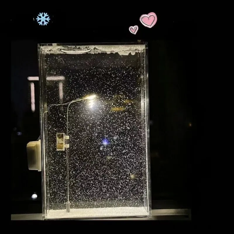 Kosona Kişiselleştirilebilir Kış Manzaralı Led Gece Lambası - Ev Dekorasyonu Ve Rahatlatıcı Işık Kaynağı Çok Renkli