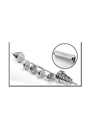 Ckspor 50 Kg Çantalı Krom Dambıl Bar Ve Plaka Seti Cks132