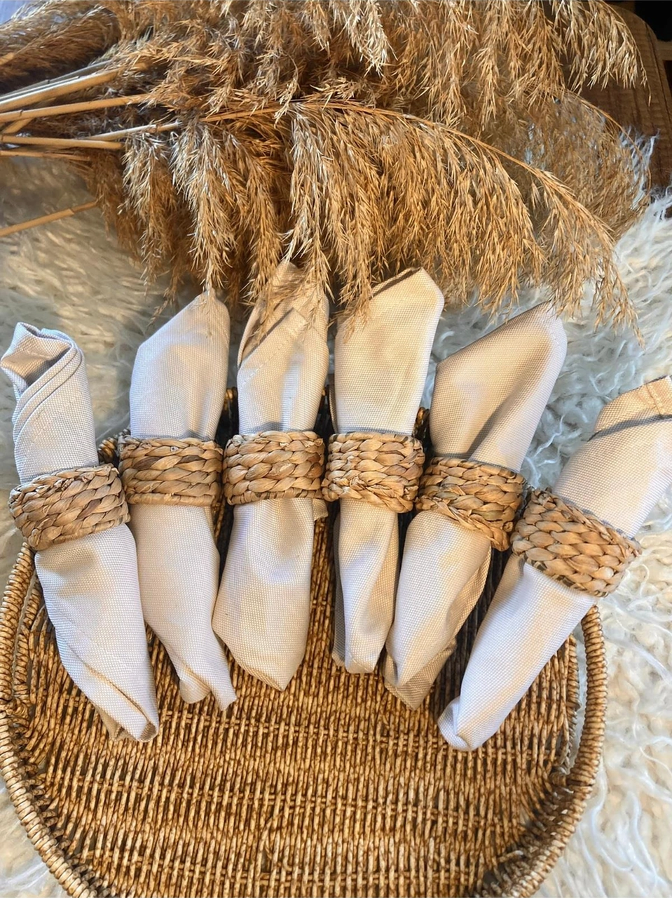 6lı Hasır Peçete Yüzüğü / Halkası Diğer