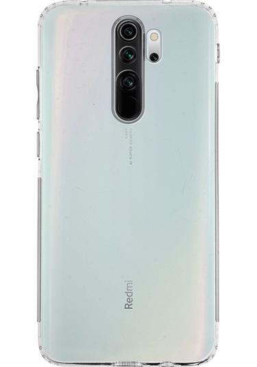 Xiaomi Redmi Note 8 Pro Kılıf Kamera Korumalı Tıpalı Şeffaf Silikon Kapak