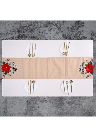 Dikdörtgen Noel Masa Örtüsü Polyester 33 183m Noel Masa Dekorasyonu İçin Noel Ağacı Desenleri