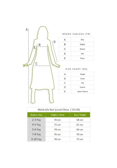 Melek Şile Bezi Çocuk Elbise Mor Mor