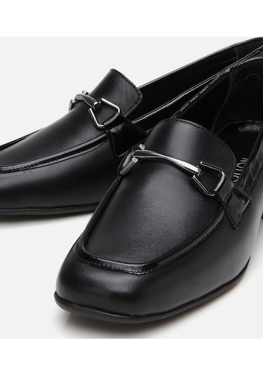 Hotiç Kadın Deri Siyah Tokalı Loafer 01ayh306780a100 Siyah