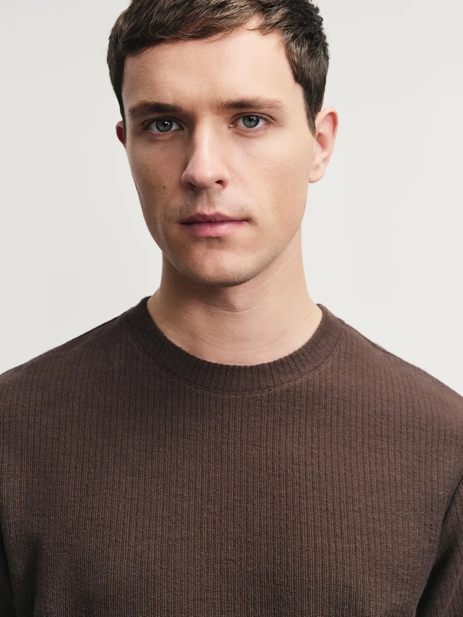 Zarına Yaz İçin Temel Eşofman Tişörtü 412235447 Koyu Kahverengi