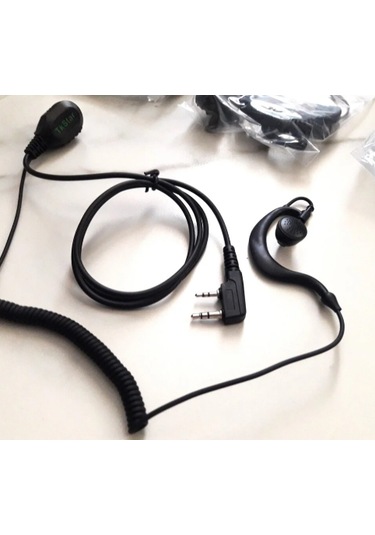 Tkstar Kalın Kablo Tkstar Sağlam Spiralli Cafe Restoran Ajan Telsiz Uyumlukulaklık