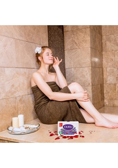 Duru Saf & Doğal Kaynaklı Lavanta 4 Adet Beyaz Kalıp Sabun 600Gr