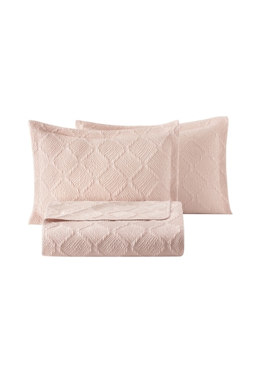 Puffy Julian Tek Kişilik Yatak Örtüsü Seti - Blush