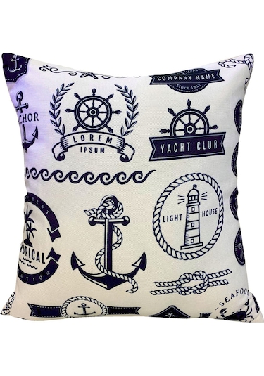 Dekoratif Kırlent Kılıfı-yacht Club