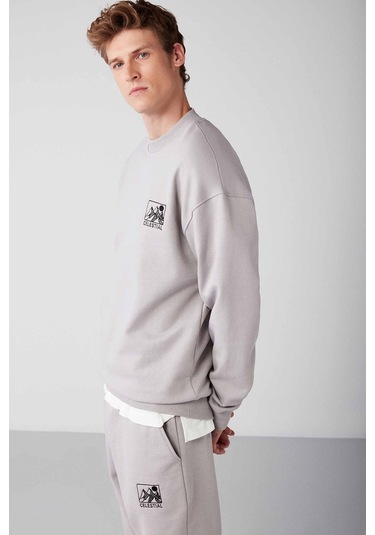 Benjı Relaxed Regular Açık Gri 2'li Eşofman Takımı