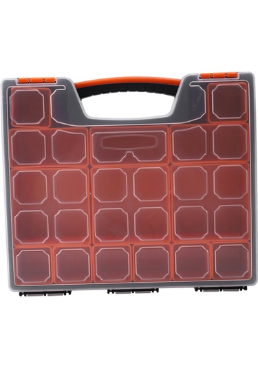 Leasetake Bf-312 Lastic Donanım Aleti Saklama Kutusu Anahtar Vida Parçaları Donanım Düzenleyici Kutusu Siyah Ve Turuncu