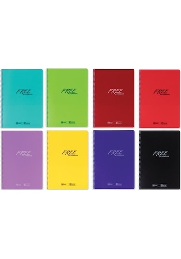 K. COLOR A4 240 YP ÇİZGİLİ PP KAPAK FREE DEF. Çok Renkli